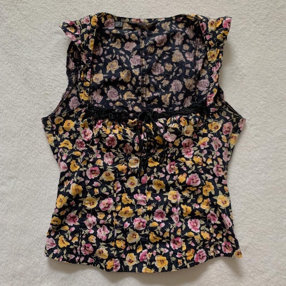 vintage milkmaid corset top🖤 - Picture 1 of 2